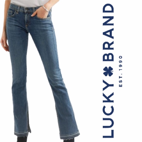 Lucky Lolita Jeans Rough Hem Boot Cut 4 / 27 - Picture 1 of 14